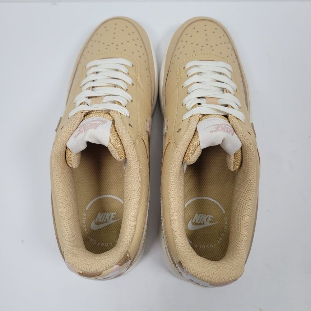 Nike Court Vision Low Women's Sesame Camo Tan Sneakers DX3734-200 US Size 10 - Picture 5 of 8